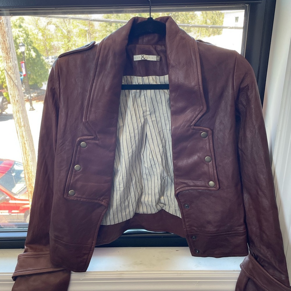 Mike & Chris Leather Jacket. Small - image 1